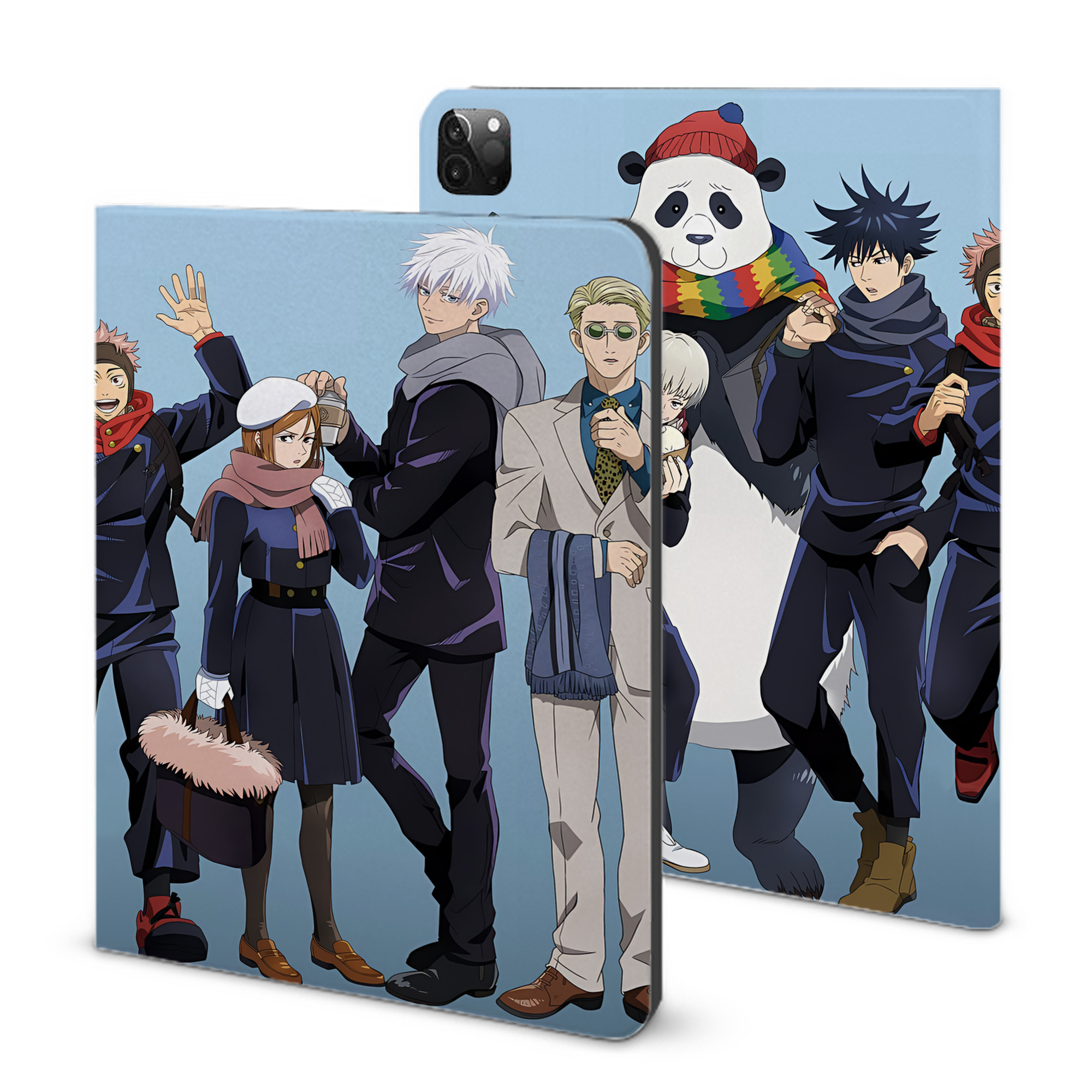 （画像用） 呪術廻戦 Jujutsu Kaisen IPadケース ペンホルダー付き ブックスタイルデザイン